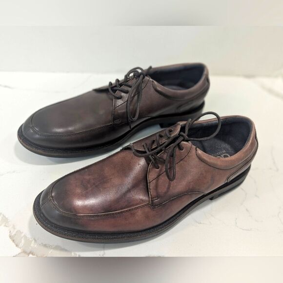 New Abeo Bio Shoes Brown Oxford Lace Up Leather Dress Casual Comfort Size 9 Walk main image 12